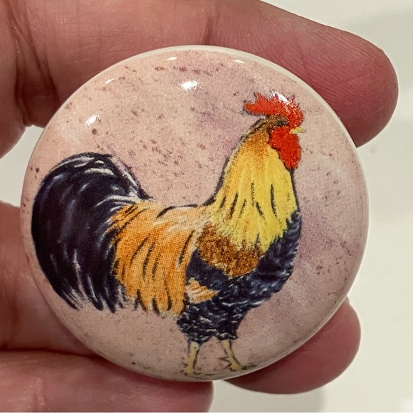 SB Ceramic Design | Set 4 Chicken Knobs - Picture 4 of 10